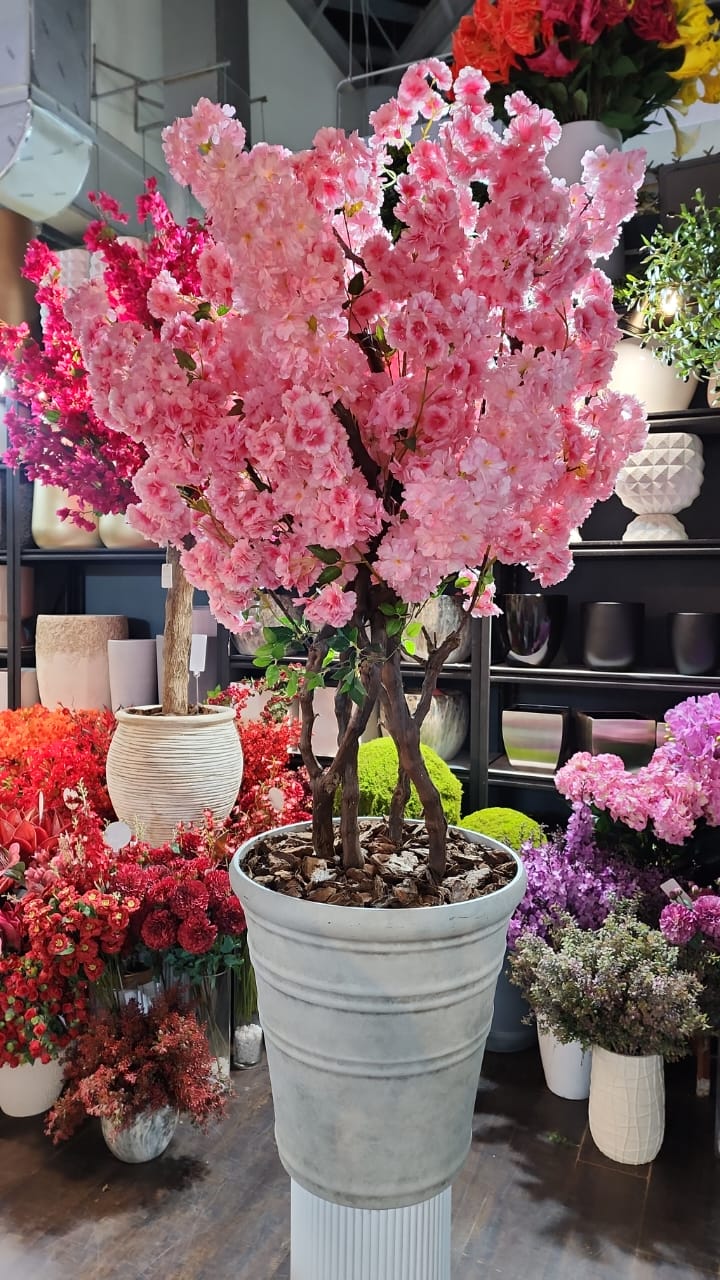 Artificial Cherry Blossom Pink Super Large Tree Plants UAE.