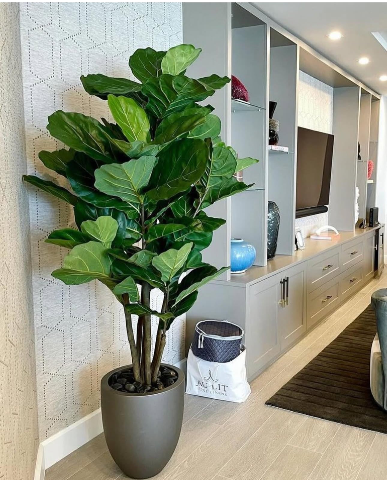 Artificial Fiddle Premium Quality in fiber Indoor Plants UAE