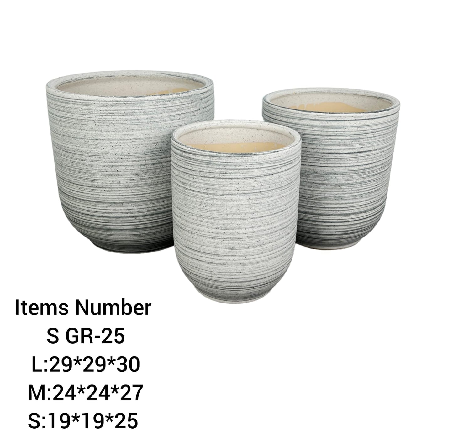 Ceramic Pot Each Big 30x30cm