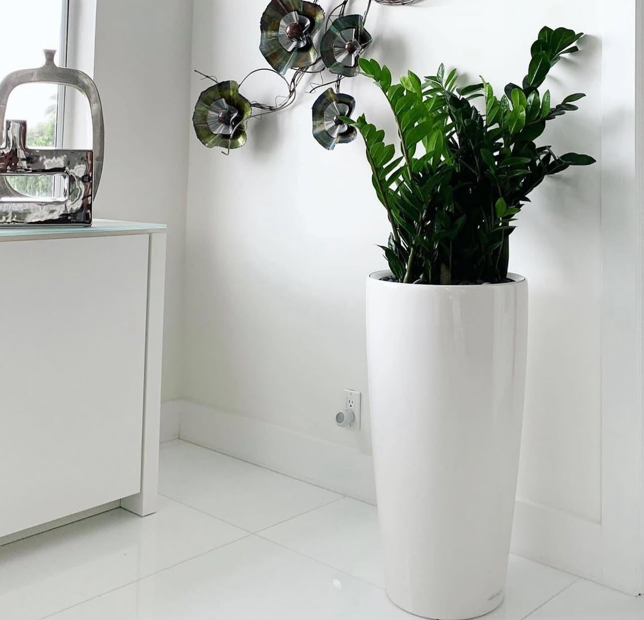Zizi Premium Quality in Fiber Glossy Pot Plants UAE