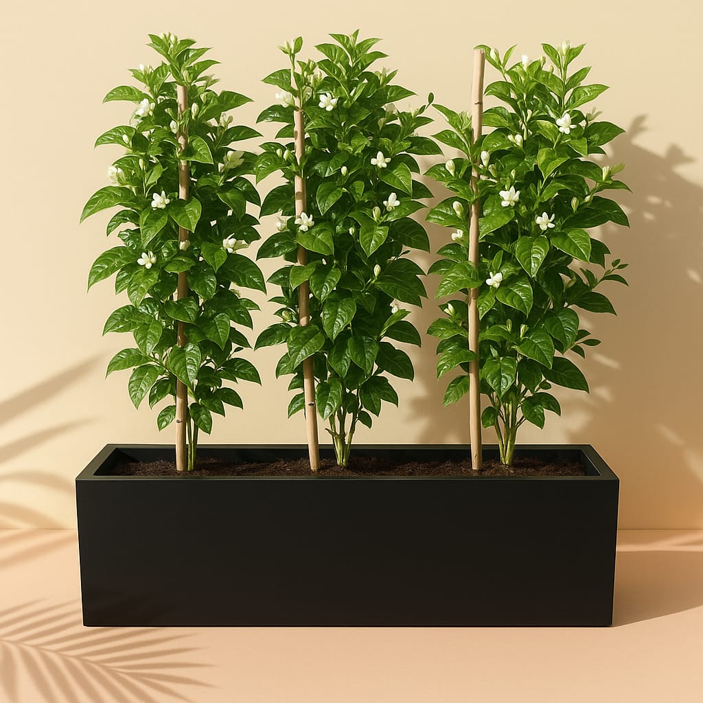 Outdoor Plants Jasmine Good Smelling in Rectangle Pot