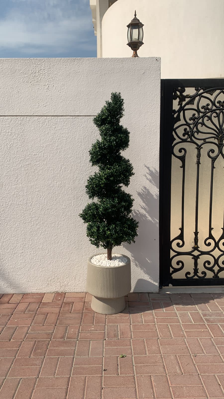 Artificial Outdoor Plant/ Tree in Beige Pot