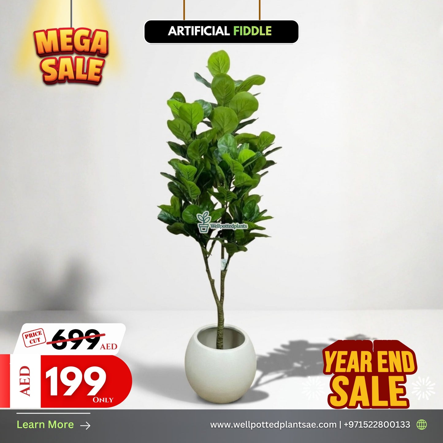 Mega Sale Artificial Plant Fiddle