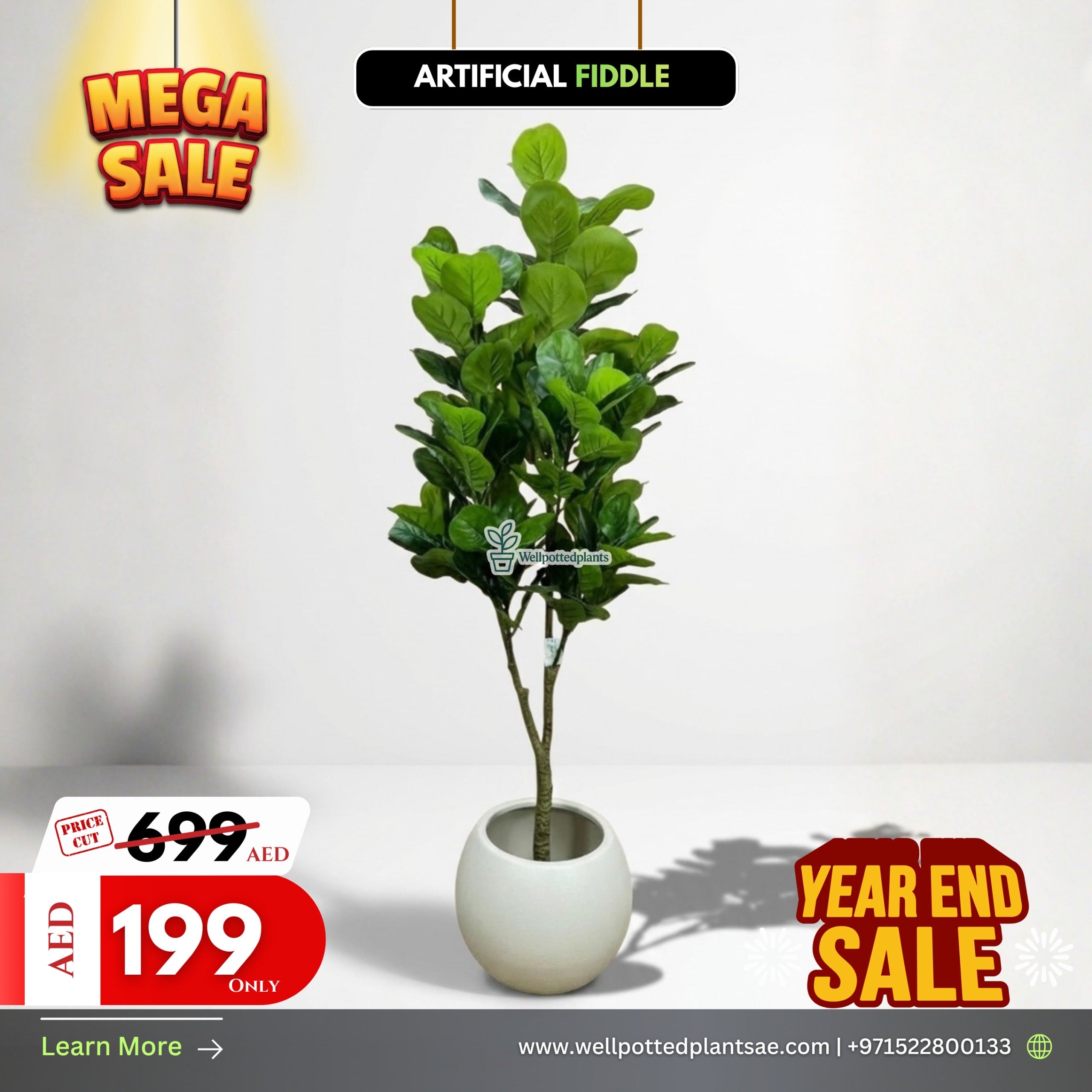 Mega Sale Artificial Plant Fiddle