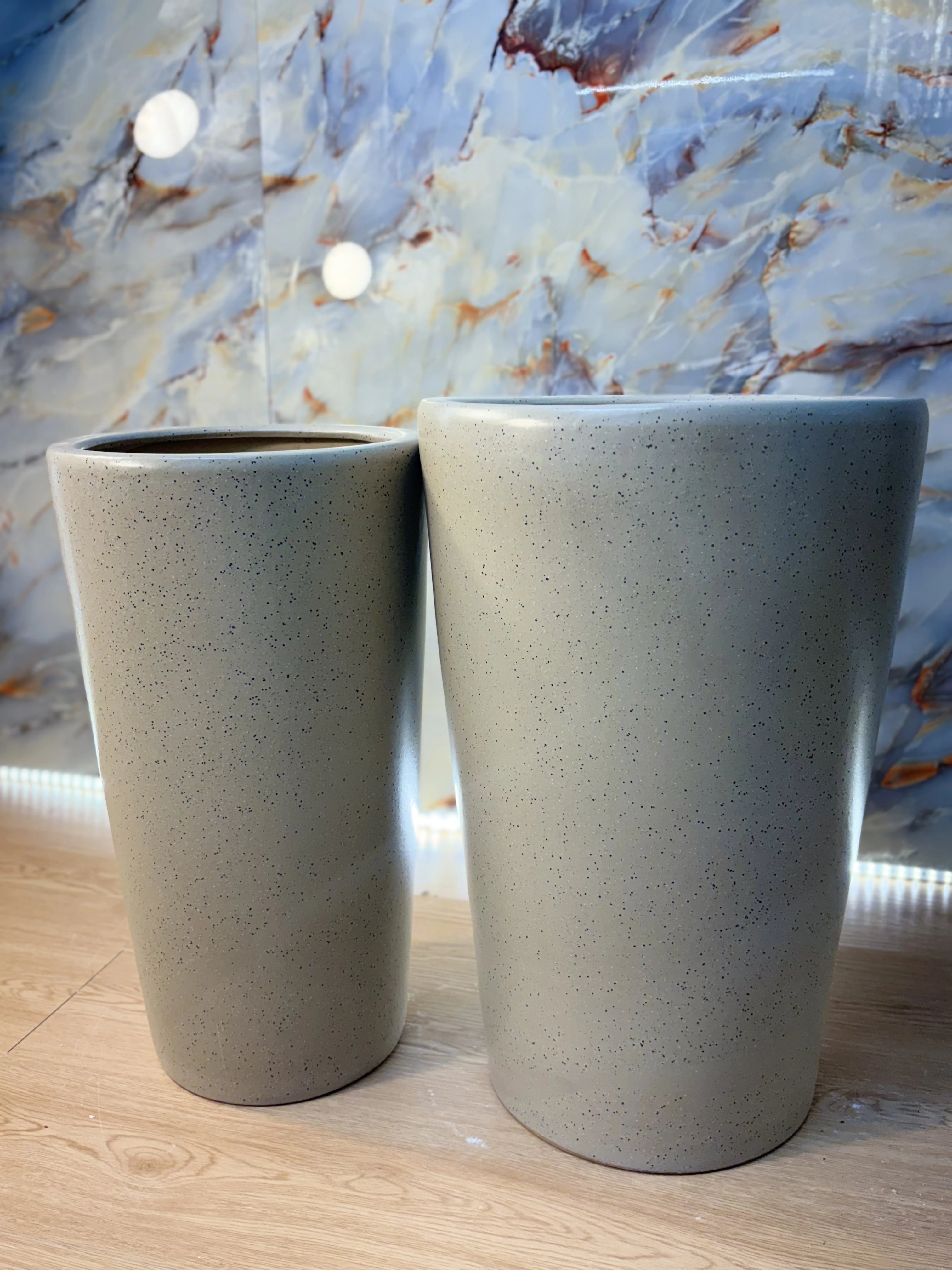 Fly Ash Beige Ceramic Pot