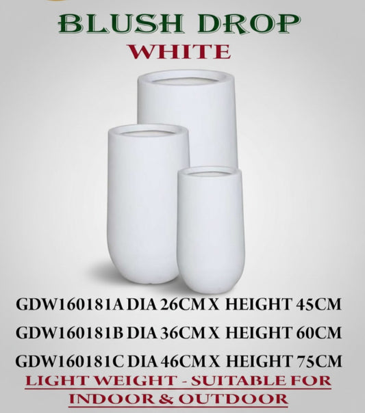 Fiber Blush Drop White