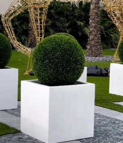 Artificial Grass Ball Outdoor Plants in Fiber 40x40cm Oudoor Plants Dubai