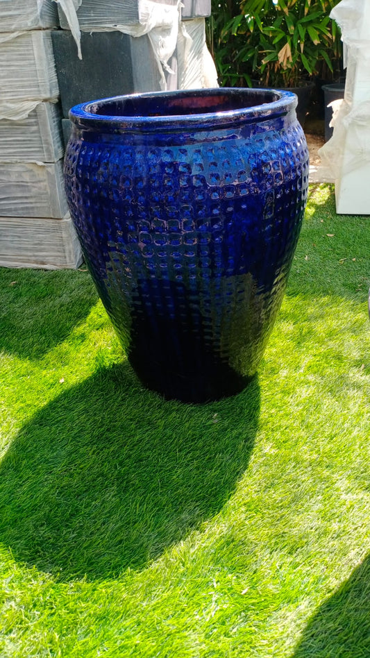 Blue Fiber Pot Big