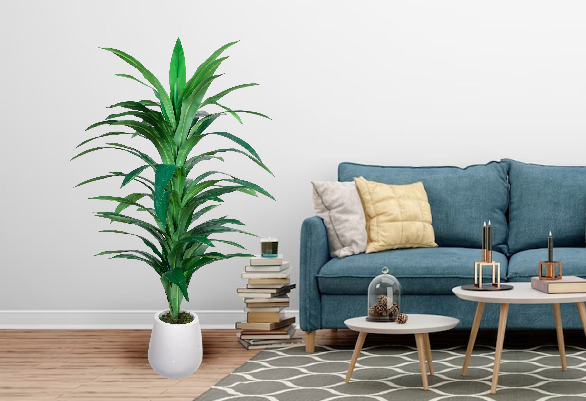 Artificial Yukka in Fiber Pot